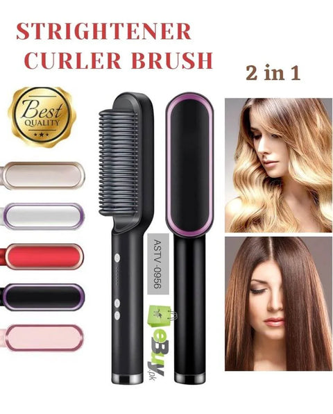Electric Professional Hair Straightening Brush For Girls