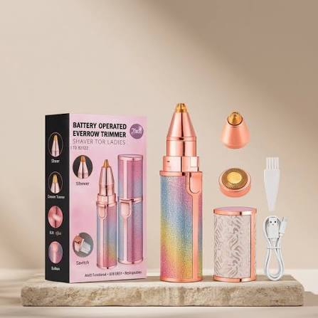 Flawless 2-in-1 Pen Hair Remover – Rechargeable Precision Trimmer for Effortless Brow Shaping
