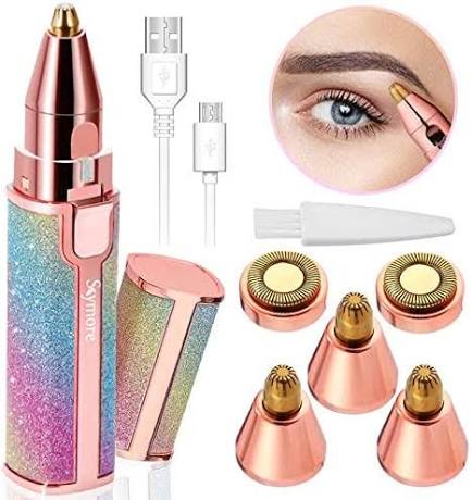 Flawless 2-in-1 Pen Hair Remover – Rechargeable Precision Trimmer for Effortless Brow Shaping