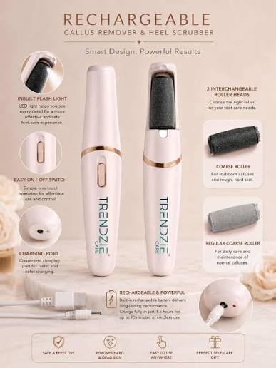 Rechargeable Electric Foot File Callus Remover Pedicure Machine - Electric Pedi Callus Remover